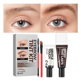 Set Tinte Pigmento Orgánico Permanente Para Cejas Y Pestañas