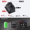 AUTOZOCO Rocker Switch Toggle Switch ON-OFF DPST 4 Way Waterproof