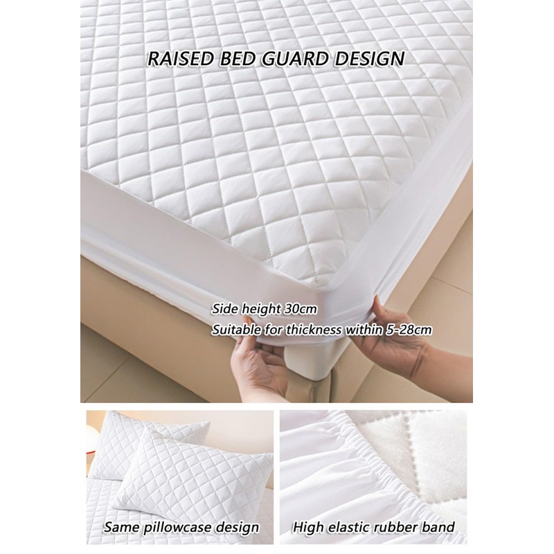 no Slip Mattress pad Soft, Breathable Waterproof Mattress, Ideal for