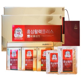 CheongKwanJang Red Ginseng Vitality Plus 2 boxes, 40ml, 60 units / 정관장 홍삼활력 플러스 2박스, 40ml, 60개