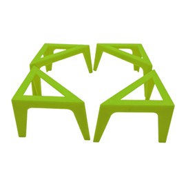 Guojiang 4Pcs Canvas Stands for Painting Mini Canvas Feet Risers Canvas Support Stands for Pouring Paintings Drawing Supplies,10x5x5cm