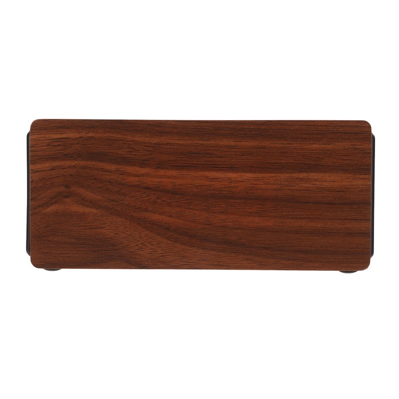 Wooden LED Clock Home Bedroom Brown Digital Alarm Clock with