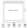 goodbath Duck Shower Curtain, Waterproof Anti Mould Proof Resistant Bath