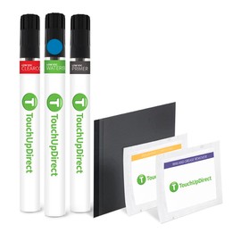 TouchUpDirect 68D Pearl Nightshade Teal Motorcycle Paint Compatible with Kawasaki Exact Match Auto Touch Up Paint Repair - Brush Platinum Kit