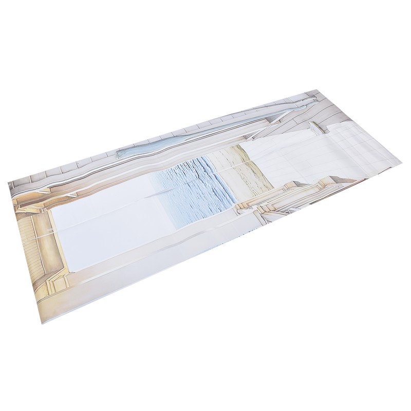 2pcs Door Sticker PVC Material 3D Visual Effects Easy Cleanable