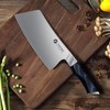 FINTISO Cleaver Knife 7 In, Kitchen Butcher Knife with G10
