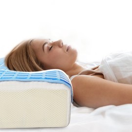 LIANGLIDE Cooling Gel Pillow, Chillow Cooling Pillow, Cooling Pad, Soft Flexible Foldable Cooling Mat, Chillow Pillow Cooling Pad Mat for Reduce Fevers, Migraines, Hot Flashes, Night Sweats