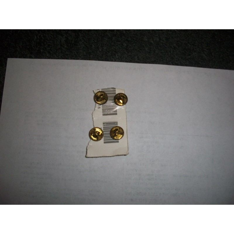 ROTC Sergeant RANK DRESS GOLD PIN ONE PAIR ARMY AND