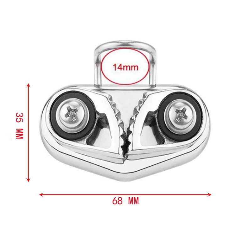 JT-HLM Stainless Steel Cam Cleat, Quick Entry Boat Ball Bearing