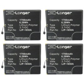 Synergy Digital Wireless Router Batteries, Works with Clear Spot FreedomPop Mobile 4G Wireless Router, (Li-Pol, 3.7V, 1700 mAh), Combo-Pack Includes: 4 x SDWR-P1555 Batteries