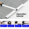 SUDEG 60cm T-Shaped Glass Cutting Tool,T Type Push Glass Cutter,