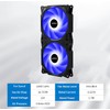 upHere 240mm AIO Square Frame Case Fan PF240BE3 3-Pin Blue