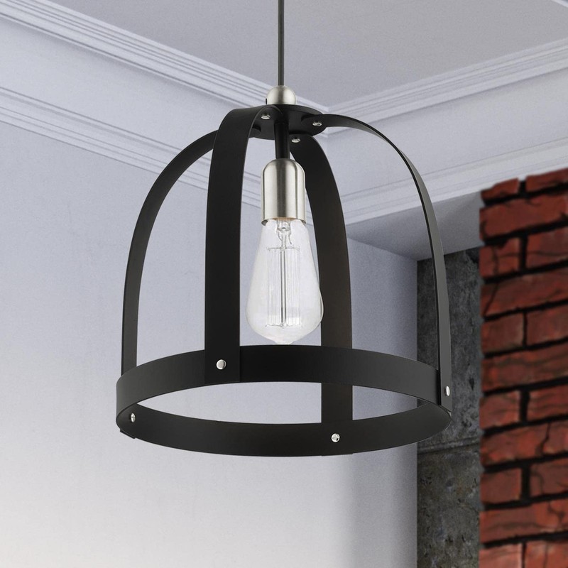 Livex Lighting 1 Lt Textured Black Pendant