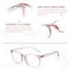 OPTOFENDY Progressive Multifocal Reading Glasses for Women Men, Square Blue