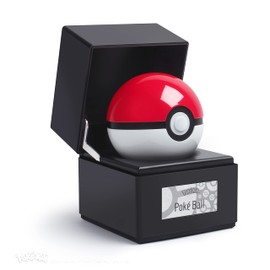 The Wand Company Original Poké Ball Authentic Replica - Realistic, Electronic, Die-Cast Poké Ball with Display Case Light Features – Officially Licensed by Pokémon