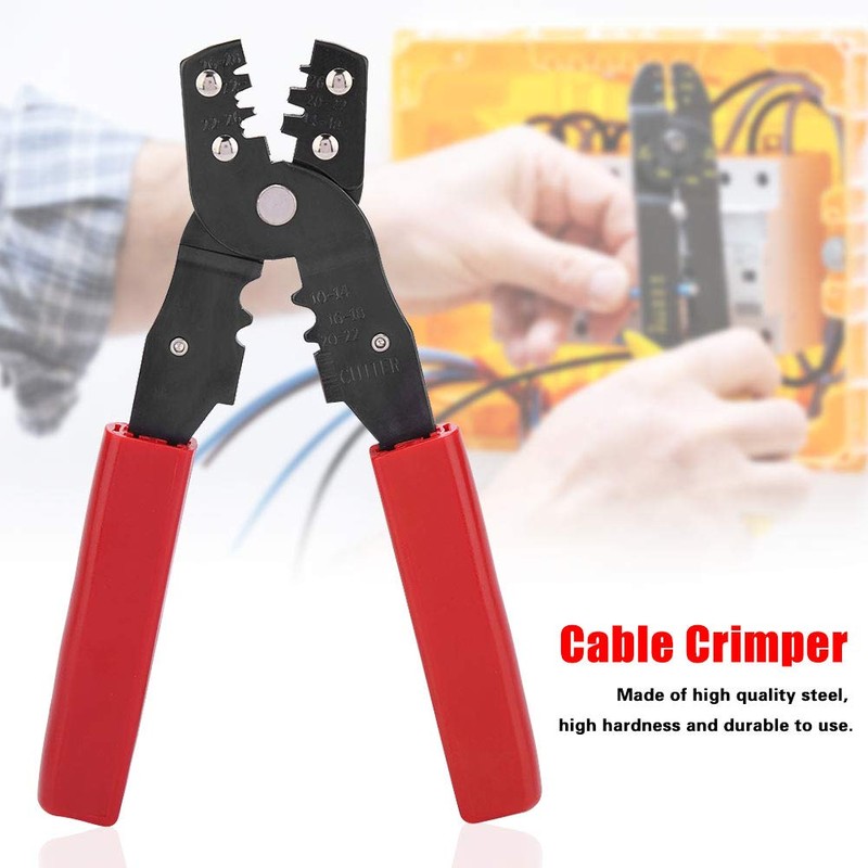 Cable Crimper, YTH-202 Multitul Wire Portable Cable Crimper Terminal Crimping