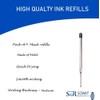 S&R Somit Ballpoint Pen Refill Medium Tip (Black)