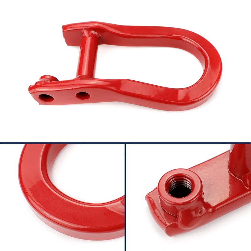 Front Tow Hooks Ring Compatible with 2007-2019 Chevy Silverado GMC
