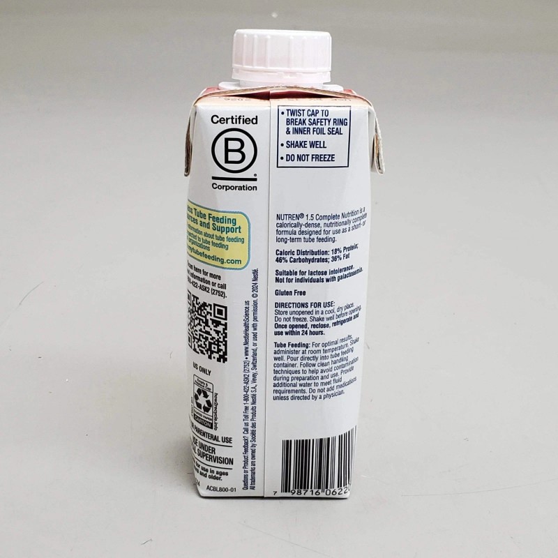 NESTLE (24 Pack) Nutren 1.5 Calorically Dense Nutrition Drink 8