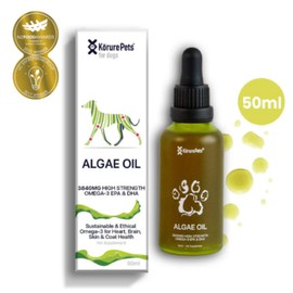 Korurepet dog vegetable omega-3 50ml (microalgae algae oil), 1 piece, skin and coat, 50 servings / 코루레펫 강아지 식물성 오메가3 50ml (미세조류 알지오일 algae oil), 1개, 피부피모, 50회분