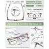 MARE AZZURO Oversized Reading Glasses 2.75 Women Fashion Cat Eye