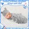 VitalCozy 6 Pack Preemie Swaddle Blanket Wrap with Hat Set