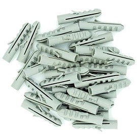 M10 (10mm x 50mm) Wall Plug (Nylon) - Nylon (Grey) (Pack of 25)