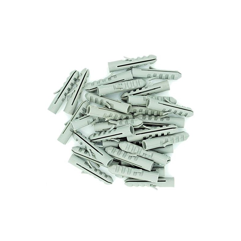 M10 (10mm x 50mm) Wall Plug (Nylon) - Nylon (Grey)
