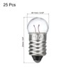 MECCANIXITY 1.5V/0.3A E10 Mini Light Bulbs, 25Pcs Miniature Screw Bulbs