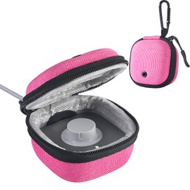 Babeezy Travel Case for Oura Ring Gen 4 – Protective Carrying Case for Ring, Charger & Cable – Compact, Lightweight & Gift Hot Pink