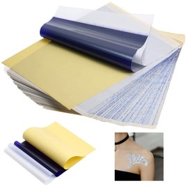 Tattoo Transfer Paper - Yuelong 100 Sheets 4 Layers 8.5" X 11" Tattoo Stencil Paper Thermal Stencil Transfer Paper for Tattooing Copy Carbon Tracing Paper Tattoo Supply Accesories (100PCS)