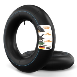 TENE® Premium 4.8/4.00-8 Hose for Wheelbarrows, Lawnmowers and More Made of Robust Butyl Rubber Double Layered for Loads up to 170 kg Including Schrader Valve Pack of 2