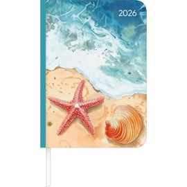 Lady Journal Beach 2026 - Taschenkalender A6 (10,7x15,2 cm) - Weekly - 192 Seiten - Notiz-Buch - Termin-Planer - Alpha Edition