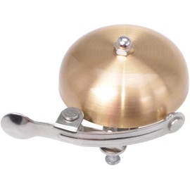 Filmer Classic Bicycle Bell Retro Gold with Metal Bracket Sound Body Made of Aluminium