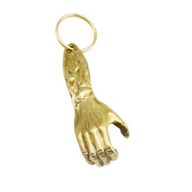 Bottle opener, Beer Bottle opener, Brass Casting Hand Shaped Bottle Opener, Portable Bottle Opener, With Key Ring, Open the Lids of Beer Bottle Easily, Best for gifts for friends