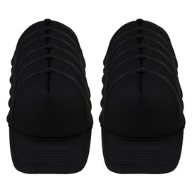 DALIX Black Infant Trucker Hats Baby Girl Boy Mesh Cap 12 Pack Dozen Bulk