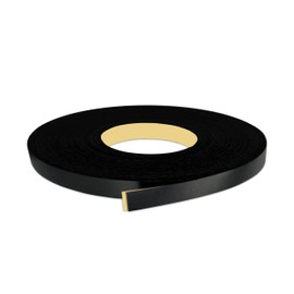 Black PVC 5/8 inch x 50 ft Edge Banding Peel and Stick Strong Adhesive Edging Trim Flexible and Durable Veneer for Wood Cabinate Laminate Shelf Restoration