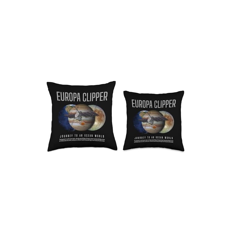 Europa Clipper USA Space Program Throw Pillow