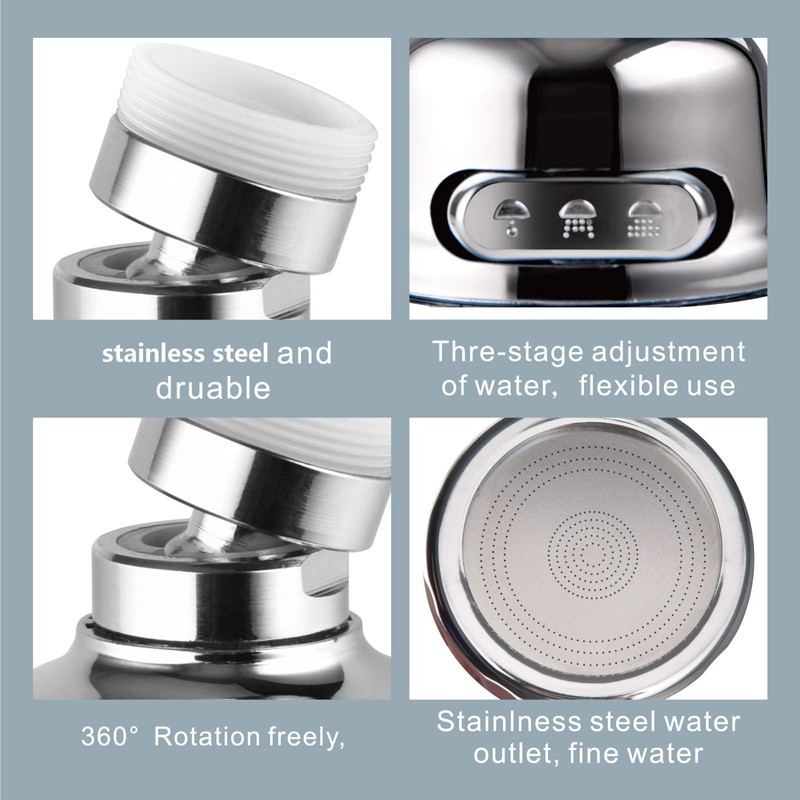 Upgraded 2021 Srmsvyd Movable Kitchen Faucet Head 360 Rotatable Sprayer