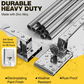 Kolet Front Door Handle, Handle Set with No Lock, Exterior Entry Door Handle, Heavy Duty Zinc Alloy, Reversible for Right & Left Opening, Deadbolt Not Included, Satin Nickel