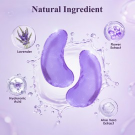 Taimand Under Eye Patches (30 Pairs), Under Eye Mask for Puffy Eyes and Dark Circles, Eye Masks with Collagen, Relieves Pressure and Reduces Wrinkles, Revitalises and Refreshes Your Skin, Lavender