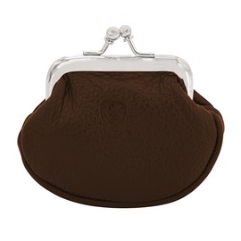 GERMANUS Baerbel Women's Leather Wallet with Clasp, brown, Classic