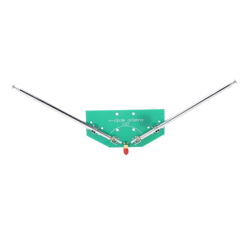 V Dipole Antenna SMA Female Interface Telescopic Antenna 78M‑415MHz FM