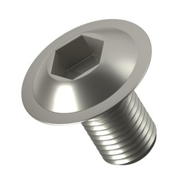 A2 Stainless Steel Flanged Button Head Screws Bolts Allen Socket with Collar (Pack of 20) (M6 x 25mm)