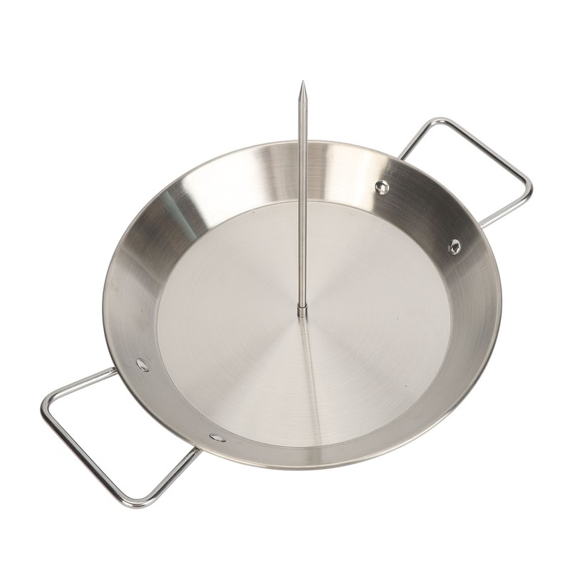 Vertical Skewer Screw Grill Pan Stainless Steel Removable Brazilian Vertical