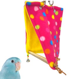 Bonka Bird Toys 2241 Small Hideout Swing Perch Hut Nest Cockatiel Parakeet