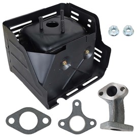 Autoparts Silencer Assembly Kit 18310-ZE2-W61 Replacement for Honda GX340 GX390 GX370 13HP Engine Mufflers