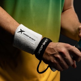 Drop Shot Long Wristband with 02 Units (White)