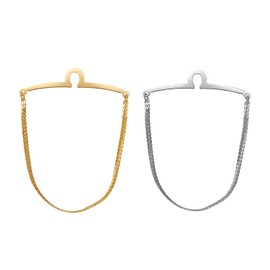 Yoursfs Brand Gold Silver Chain for Mens Tie Collar Pin Lapen Pin Shirt with Collar Bars Jewelry