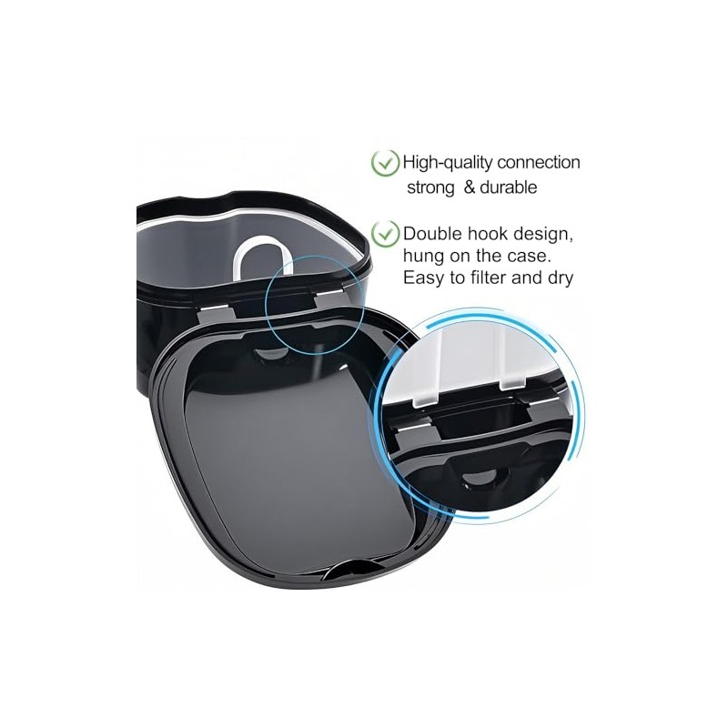 Keedolla- Pack de 2 estuches de viaje para prótesis dentales